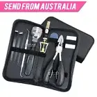 9 Manicure & Pedicure Tools Kit w/ Case Foot Callus Dried Skin Rasp File 4139J