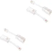 OSALADI Sets Extended Rotating Anti-Tangle Swivel Phone Adapter Phone Cord Detangler for Landline Telephone Cable Detangler Telephone Cable Landline Pcs