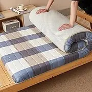 Japanese Thick Futon Mattress, Portable Breathable Foldable Non-Slip Mattress, Camping Mat.(1,90x190cm)