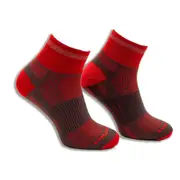 Wrightsock Eco Run Reflective Quarter Grey/Red Unisex Running/Active Socks