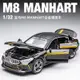 合金車 1:32 BMW 模型車 M8 雷霆版 寶馬 聲光回力車 跑車模型 兒童玩具車 汽車模型 擺件 男孩禮物 仿真車