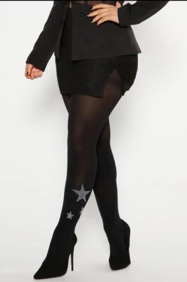 3 Pack Women Sheer Black Star Stocking Socks Pantyhose Lingerie Tights One Size