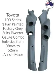 1 x Pair 2 Gauge Pillar Pod to suit 100 Series Land cruiser 52mm PAINTED grey