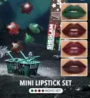 Sheglam Cosmic Hi-Beam NOVO Mini Lipstick Set Green Red Brand New In Box