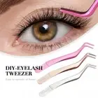 DIY Eyelash Comb Tweezers Anti-Static Lashes Extension Tools for Self-grafting