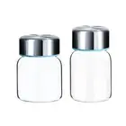 Portable Glass Jars Clear Airtight Kitchen Canister Spices Bottle for Candy
