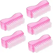 Ipetboom 5pcs Nail Dust Cleaner Brushes for Manicure Comfortable Fingernail Cleaning Tools for Home and Salon Use Made with High End Materials