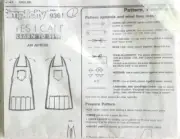 Simplicity "Yes I Can Learn to Sew Apron" Pattern and Fabric