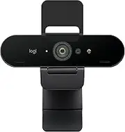 Logitech Brio Stream Webcam - Ultra 4K HD Video Calling, Noise-Cancelling Mic, HD Auto Light Correction, Wide Angle, Compatible with Microsoft Teams, Zoom, Google Meet on PC/Mac, Streaming - Black
