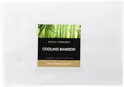 Royal Comfort Sheet Set 3000TC Bamboo Cooling Ultra Soft 1 x Flat Sheet, 1 x Fitted Sheet, 2 x Pillowcases, (4 Pcs, King, White)