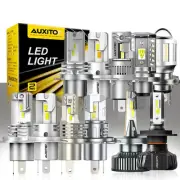 AUXITO H4 9003 LED Headlight Globes Kit Hi/Low Beam 30000LM Brighter White 12V