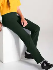 Girls School Jazz Pants - Bottle Green 12