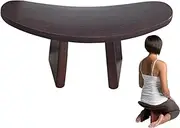ycezw Meditation Stool, Ergonomic Meditation Stool, Siege in Versatile Wood for Mindfulness Practices, Cult in Church and Spiritual Meetings at Home