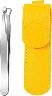 Nose Hair Tweezers - Safe Round Tip Nasal Hair Remover | Stainless Steel Eyebrow Trimming Makeup Cosmetic Tool, Eyebrow and Facial Hair Trimmer Blunt Tip Beauty Tweezer for Makeup and Hygiene Men Wome