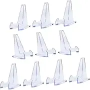 50pcs Mobile Phone Holder Card Stands for Display Challenge Card Holder Tabletop Display Rack Card Display Rack Small Coin Stand Trading Card Display Stand Transparent Acrylic