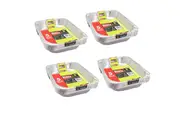 20 x Aluminium Foil Tray Disposable BBQ Party Baking Roasting Takeaway Tray