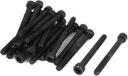 uxcell M5 x 50mm 12.9 Alloy Steel Hex Socket Head Cap Screw Bolt Black 20pcs