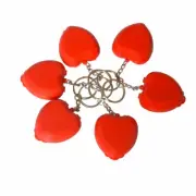 Elysaid 200Pcs CPR Face Mask With KeyChain CPR Face Shield Red AED Training