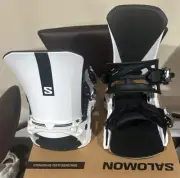 Salomon District Snowboard Bindings Large White Size: Medium (7-10), NEW In BOX