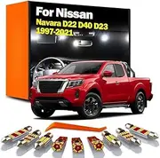 LED Interior Light Kit, For Nissan Navara D22 D40 D23 1997-2008 2009 2010 2011 2013 2014 2015-2021