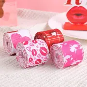 Valentine's Day Webbing Gift Wrapping Tape Love Lipstick Pattern Lace Festival