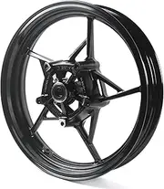 Gloss Black Front Wheel Rim Compatible with Kawasaki Ninja 400 EX400 Z400 2018-2024 ABS include