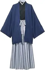 [COSDREAMER] Mens Japanese Yukata Kimono Robe Costume Japanese Kimono Robe