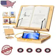 Ergonomic 360° Rotating Book Holder – Perfect for Cookbooks, Textbooks & More