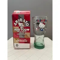 在飛比找蝦皮購物優惠-Hello Kitty 40週年 經典玻璃曲線杯