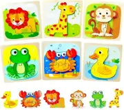 Wooden Puzzle Toys for 1 2 3 Year Old Girls Boys, Montessori Toys for Toddlers,