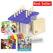 Enjoy Healthy Treats with American Ice Pop Maker - 10 Molds & 50 Sticks Included