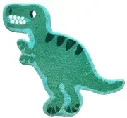3.02x3.61ft T-Rex Dinosaur Shaped Design Bathroom mat,Showroom Bathmat,Non-Sl...
