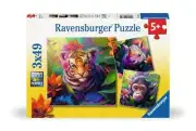 Ravensburger Jungle Babies 3 x 49 Pc Puzzle 49 Piece Jigsaw Puzzle