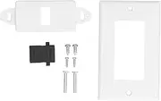 QANYEGN High Definition Multimedia Interface Wall Plate, Recessed Low Voltage Cable Wall Plate, No Welding Wall Socket for TV Media Center