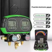 LCD Refrigerantion Digital Gauge Manifold HVAC Leak Vacuum Pressure Temp Tester