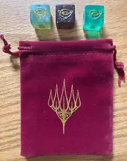 NEW Magic Gathering Lord the Rings Dice Set of 3 Bag LOTR MTG Limited Edition D6