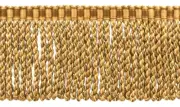 Bullion Fringe Trim with Woven Header, Color# VL04 - Gilded Gold [5 Yards]