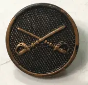 WWI US ARMY CAVALRY TUNIC JACKET CROSSED SABERS COLLAR DISC