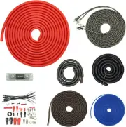 Soundbox 4 Gauge Amp Installation Kit Rca Interconnect Speaker Wire Heat Tested
