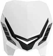 Polisport 8670800001 - E-BLAZE Carbon Fibre Headlight with LED Lamp, Compatible with All Motocross/Enduro Models in White