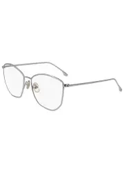 Victoria Beckham Silver-tone Oval-frame Optical Glasses