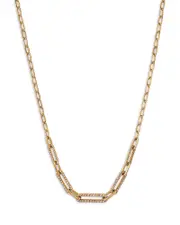 Bloomingdale's Fine Collection Diamond Paperclip Collar Necklace in 14K Yellow Gold, 0.71 tcw