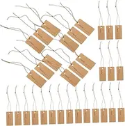 jojofuny 100Pcs Paper Price Tags with Elastic String for Jewelry Crafts Clothing Labels for Easy Price Display and Marking