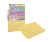 White Magic Dish/Bowl Drying Mat Kitchen Absorbent Pad Double Sided Cloth Lemon