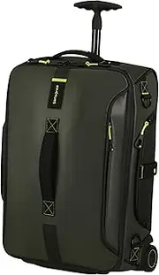[Samsonite] Paradiver, Jungle Green, Travel Bag/Backpack with 2 Wheels (55 cm - 51 L), Travel Bags
