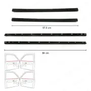 Fits Isuzu D-Max 2003 - '11 Set 4dr Inner Weatherstrip Rubber Door Belt Seal