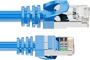 Cat 6 Ethernet Patch Cable, 10ft High-Speed Heavy Duty Network Cord, PVC Material, 10Gbps Shielded LAN Cable, Durable Internet Wire, for Routers, Modems, Printers, Computers, 1 Pack