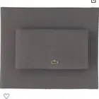 NIB LACOSTE 100% cotton percale in dark gray full size sheet set.