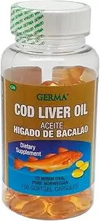 GERMA Aceite De Higado De Bacalao Capsules 100's Pure Norwegian Cod Liver Oil