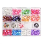 Heart Rhinestones Resin Heart Nails Art Art Decorations